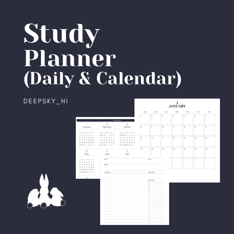 스터디플래너 (먼슬리+데일리)